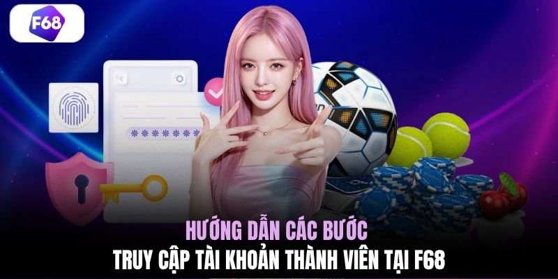 Hướng dẫn các bước truy cập tài khoản thành viên tại F68